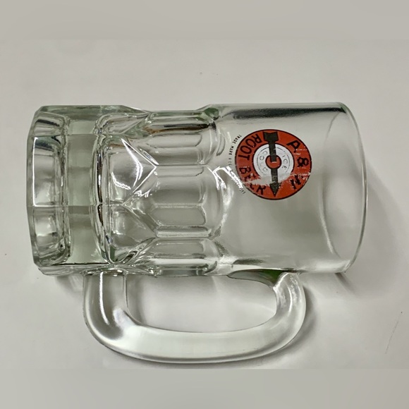 Mid Century Vintage Thick Heavy Duty Glass A & W Root Beer Mug - Picture 9 of 16